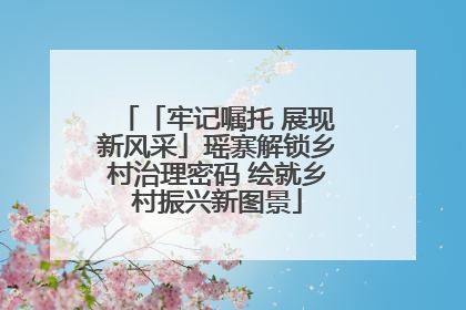 「牢记嘱托 展现新风采」瑶寨解锁乡村治理密码 绘就乡村振兴新图景