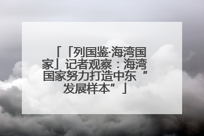 「列国鉴·海湾国家」记者观察：海湾国家努力打造中东“发展样本”
