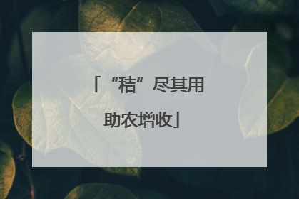 “秸”尽其用 助农增收