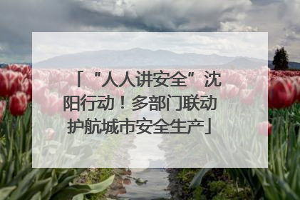 “人人讲安全”沈阳行动！多部门联动护航城市安全生产