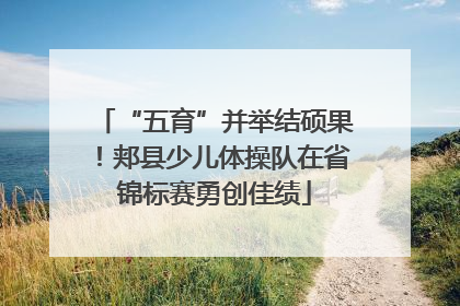 “五育”并举结硕果！郏县少儿体操队在省锦标赛勇创佳绩