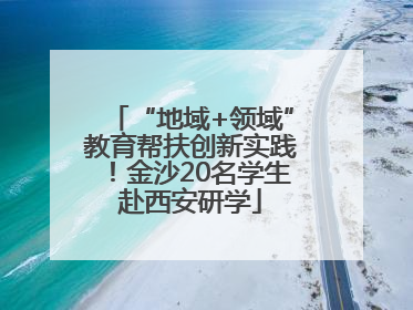“地域+领域”教育帮扶创新实践！金沙20名学生赴西安研学