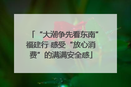 “大潮争先看东南”福建行 感受“放心消费”的满满安全感