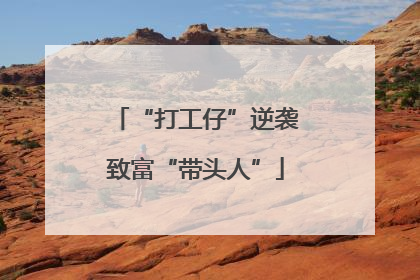 “打工仔”逆袭致富“带头人”