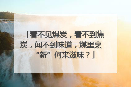 看不见煤炭，看不到焦炭，闻不到味道，煤里烹“新”何来滋味？