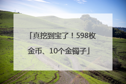 真挖到宝了！598枚金币、10个金镯子