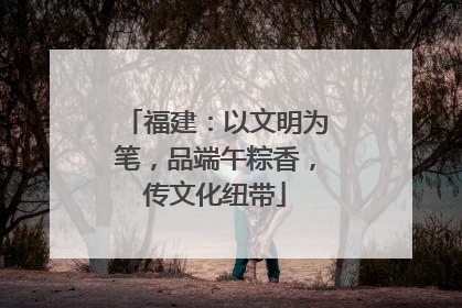福建：以文明为笔，品端午粽香，传文化纽带