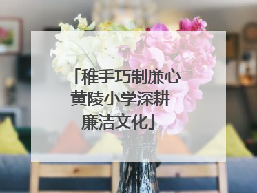 稚手巧制廉心 黄陵小学深耕廉洁文化