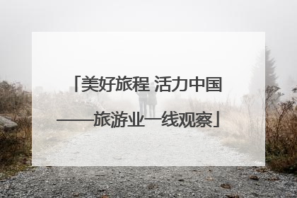 美好旅程 活力中国——旅游业一线观察