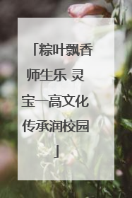 粽叶飘香师生乐 灵宝一高文化传承润校园