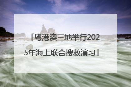 粤港澳三地举行2025年海上联合搜救演习