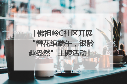 佛祖岭C社区开展“簪花绾端午，银龄趣盎然”主题活动