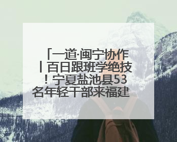 一道·闽宁协作丨百日跟班学绝技！宁夏盐池县53名年轻干部来福建取“真经”