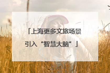 上海更多文旅场景引入“智慧大脑”