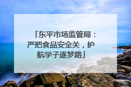 东平市场监管局：严把食品安全关，护航学子逐梦路