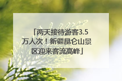 两天接待游客3.5万人次！新疆昆仑山景区迎来客流高峰