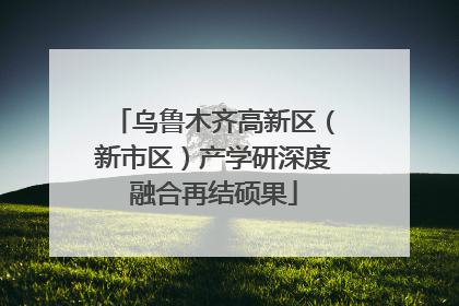 乌鲁木齐高新区（新市区）产学研深度融合再结硕果