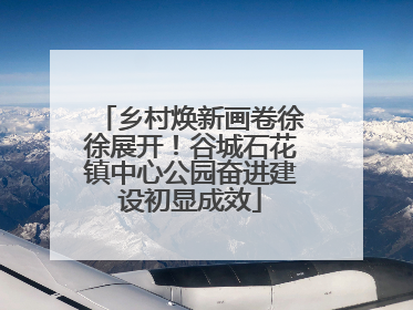 乡村焕新画卷徐徐展开！谷城石花镇中心公园奋进建设初显成效