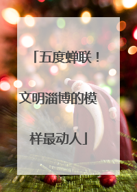 五度蝉联！文明淄博的模样最动人