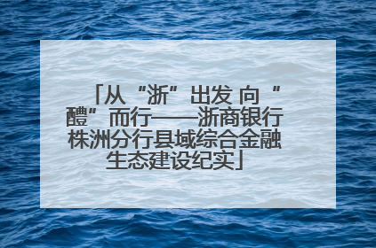 从“浙”出发 向“醴”而行——浙商银行株洲分行县域综合金融生态建设纪实