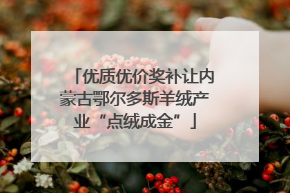 优质优价奖补让内蒙古鄂尔多斯羊绒产业“点绒成金”