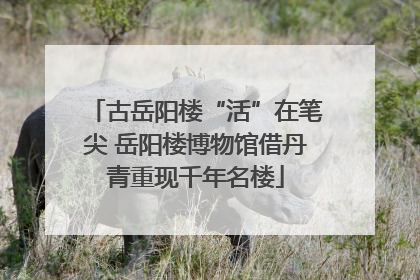 古岳阳楼“活”在笔尖 岳阳楼博物馆借丹青重现千年名楼