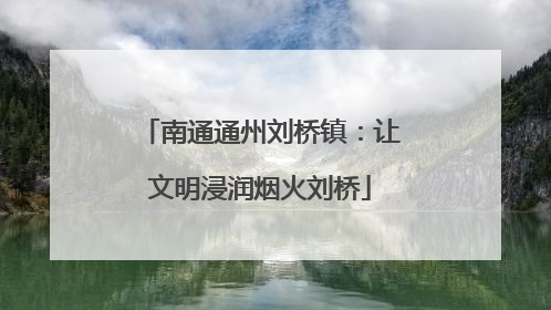 南通通州刘桥镇：让文明浸润烟火刘桥