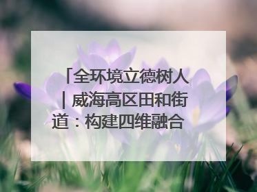 全环境立德树人｜威海高区田和街道：构建四维融合体系 绘就全环境立德树人新画卷