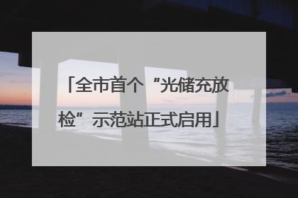 全市首个“光储充放检”示范站正式启用