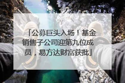 公募巨头入场！基金销售子公司迎第九位成员，易方达财富获批