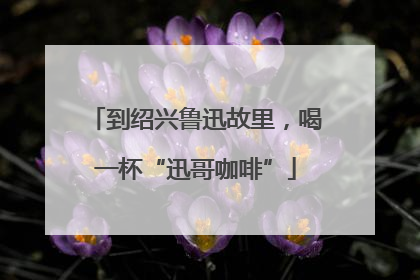 到绍兴鲁迅故里，喝一杯“迅哥咖啡”