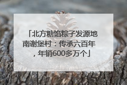 北方糖馅粽子发源地南谢堡村：传承六百年，年销600多万个