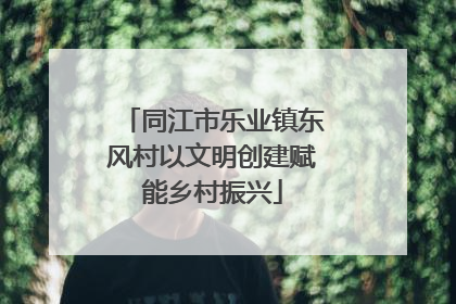 同江市乐业镇东风村以文明创建赋能乡村振兴