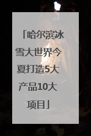 哈尔滨冰雪大世界今夏打造5大产品10大项目