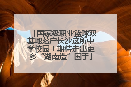 国家级职业篮球双基地落户长沙这所中学校园！期待走出更多“湖南造”国手