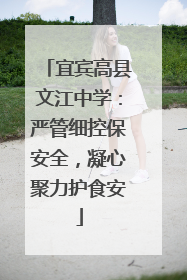 宜宾高县文江中学：严管细控保安全，凝心聚力护食安
