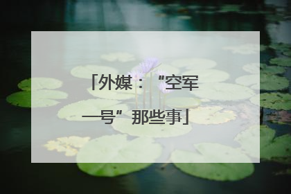 外媒：“空军一号”那些事