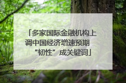 多家国际金融机构上调中国经济增速预期 “韧性”成关键词