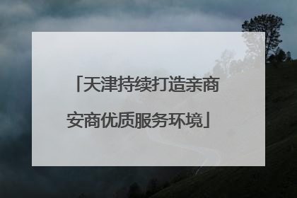 天津持续打造亲商安商优质服务环境