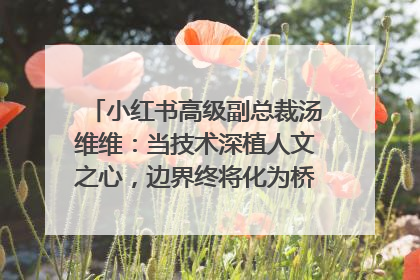 小红书高级副总裁汤维维：当技术深植人文之心，边界终将化为桥梁｜聚焦2025文化强国建设高峰论坛