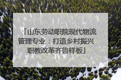 山东劳动职院现代物流管理专业：打造乡村振兴职教改革齐鲁样板
