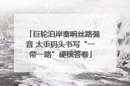 巨轮泊岸奏响丝路强音 太重码头书写“一带一路”硬核答卷