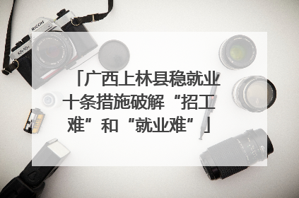 广西上林县稳就业十条措施破解“招工难”和“就业难”