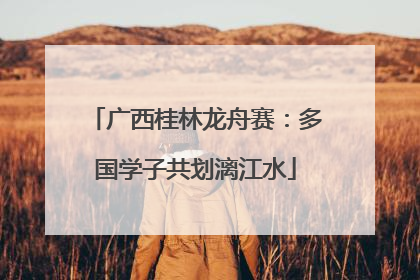 广西桂林龙舟赛：多国学子共划漓江水