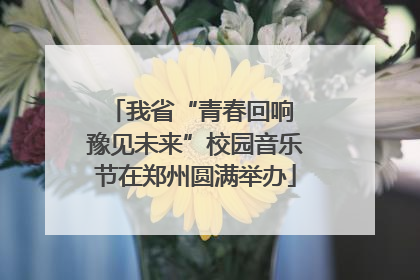我省“青春回响 豫见未来”校园音乐节在郑州圆满举办