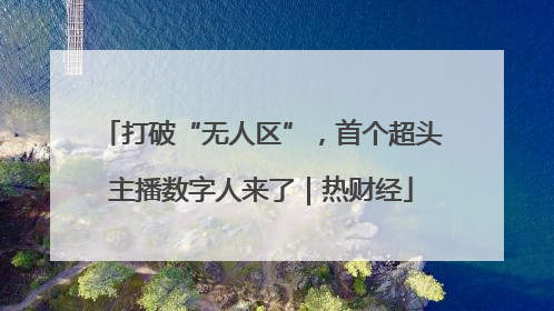 打破“无人区”，首个超头主播数字人来了｜热财经