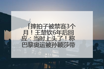 摔拍子被禁赛3个月！王楚钦6年后回应：当时上头了！称巴黎奥运被孙颖莎带着打，搭档8年“一个眼神就能懂”