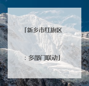 新乡市红旗区：多部门联动