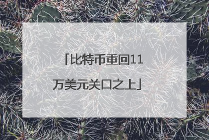 比特币重回11万美元关口之上