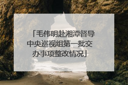 毛伟明赴湘潭督导中央巡视组第一批交办事项整改情况